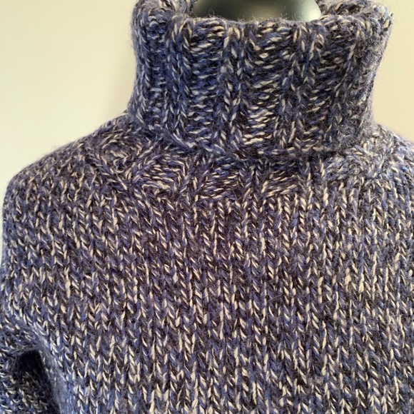 Gap Blue Chunky Turtleneck, M - Picture 1 of 6